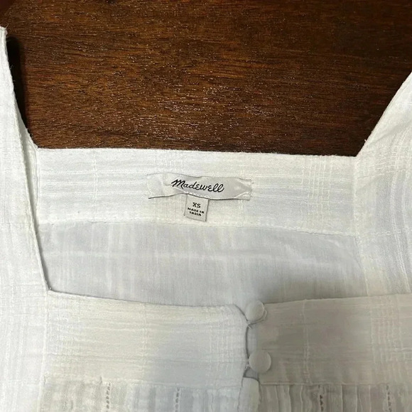 Madewell Puff-Sleeve Drawstring Mini Dress - Picture 7 of 9